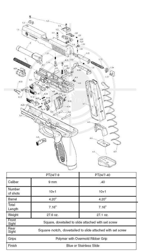 taurus g2c parts diagram